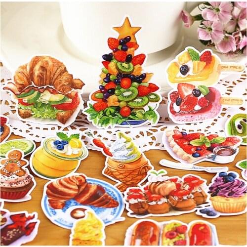 20pcs Creative Cute Self-made Pandans fruit dessert/ food Scrapbooking Stickers /Decorative Sticker /DIY Craft Photo Albums
