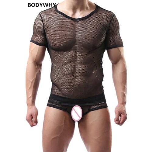 New Man Sexy VEST Mesh Underwear Sexy Exotic Males Underwear