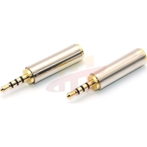 Mobile phone headset adapter 2.5mm to 3.5mm small to large adapter large to small audio cable adapter wholesale