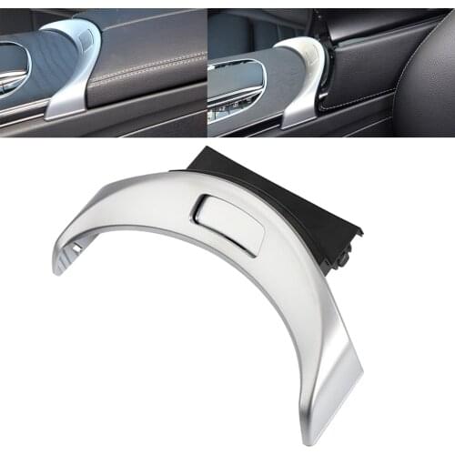 Center Console Armrest Storage Box Button Switch Cover for W205 Chrome