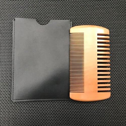 Natural Wood Hair Brush Hair Comb For Men Beard Care Anti-Static Wooden Comb Brushing Hair Care Tools