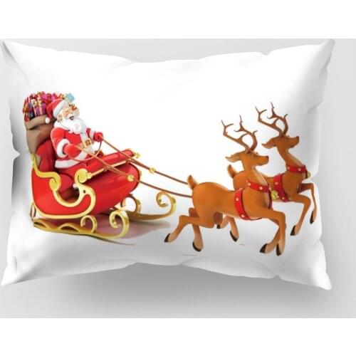 Cartton Christmas Cushion Cover Throw Pillow Case Print Sofa Seat Case Car Pillowcase Soft Bed Christmas Decorations For Home