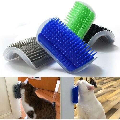 Pet Products For Cats Brush Corner Cat Massage Self Groomer Comb Brush With Catnip Cat Rubs The Face With Tickling Comb