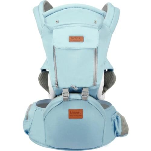 Ergonomic Baby Carrier Infant Kid Baby Hipseat Sling Front Facing Kangaroo Baby Wrap Carrier for Baby Travel 0-18 Months