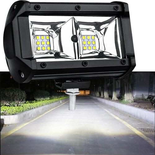 Super Bright Car LED Work Light Front Fog Light 5 Inch 18 Lights 48W Off-road Vehicle 4*4wd Motorcycle Auxiliary LED Light