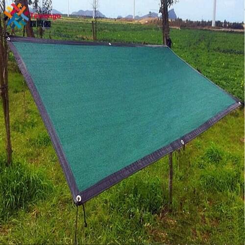 Tewango Hi-Quality Anti-UV HDPE Sunshade Net Dark Green Garden Balcony Sunscreen Thicken Netting Outdoor Carport Shading Sails