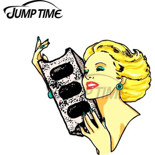 Jump Time 13 x 11cm For All Desires Turn To Concrete Car Stickers Bumper Surfboard Decal Windshield Motorcycle Bumper Decoration