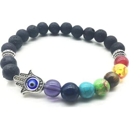 High Grade Women Men Beaded Bracelet Hand of Fatima Design With Colorful Beads Personality Gift Choose Provide Dropshipping