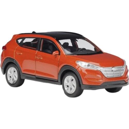 WELLY 1:36 Hyundai Tucson Alloy Luxury Vehicle Diecast Pull Back Car Model Goods Toy Collection