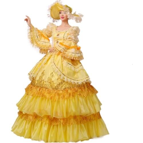 Rococo Baroque Marie Antoinette Ball Dresses 18th Century Renaissance Historical Period Victorian Dress Gown for Women