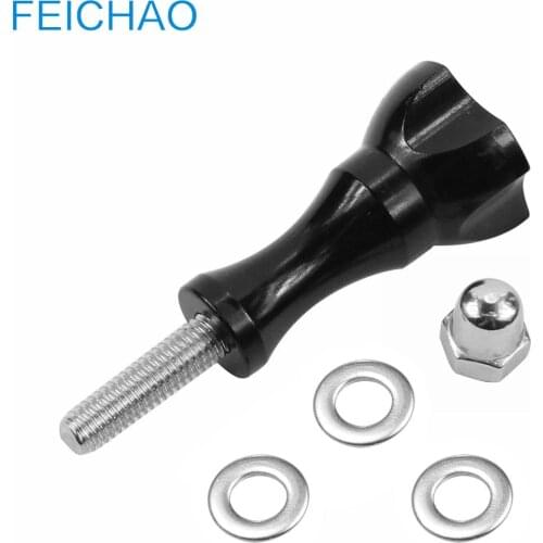 1x M5 Screw Mount Adapter Metal Nut for GoPro Hero 9 8 7 6 5 Session Yi SJcam Eken Action Cameras Aluminum Alloy Thumb Knob