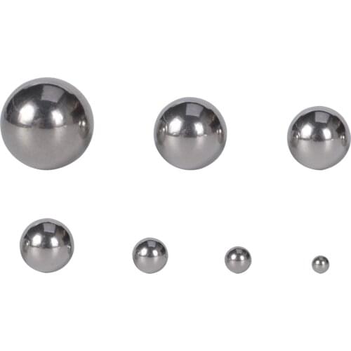 2-10mm Round 304 Stainless Steel No Hole Beads For Diy Necklace Bracelet Jewelry Making Supplies