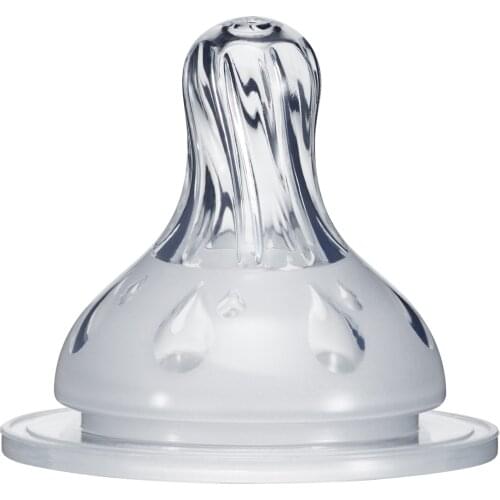 Feeding 3pcs silicone nipple baby nipple teat New Soft Teat for Baby Natural Wide Neck Silicon Nipple Anti Colic Pacifier