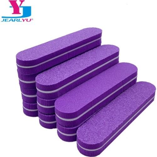 60Pcs Nail File 100/180 Acrylic Nail Polishing Buffer Art Tool Emery Board UV Gel High Quality Tip Double-sided Soft Beauty Lime