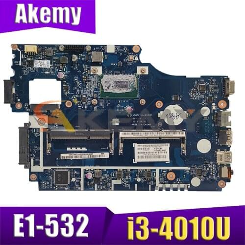 AKEMY NBMFM11006 NB.MFM11.006 Laptop Motherboard For Acer aspire E1-532 E1-532P V5WE2 LA-9532P i3-4010U CPU DDR3L Main board