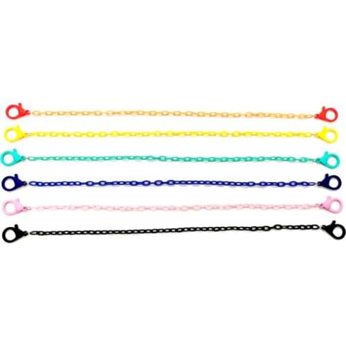 50CM Acrylic Mask Chain Holder For Children Women Men Anti-slip Glasses Chains Sunglasses Eyeglasses Cord Lanyard Neck Strap