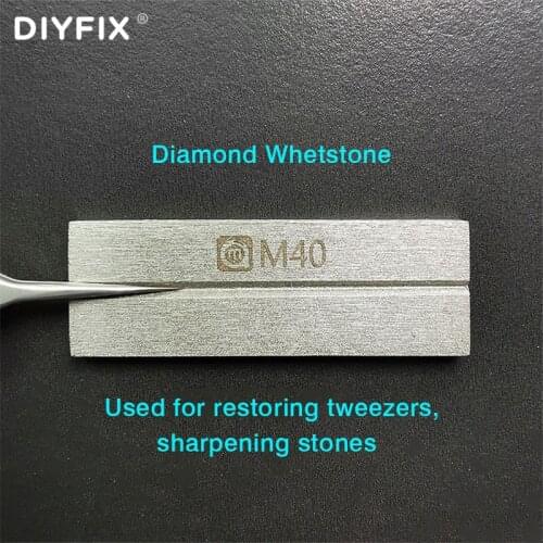 Diamond Whetstone For Dressing Tweezers Knife harpening Blades Double-sided Tweezers Polishing Repairer Grinding Sharpener Tool