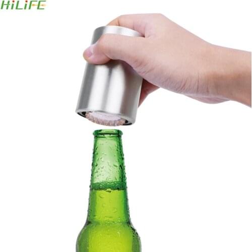 Beer Bottle Opener Stainless Steel Automatic Soda Wine Bottle Cap Remover Kitchen Tool Accessories Bar Supplies
