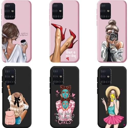 For Samsung A51 A71 Case Samsung Galaxy A31 A51 A71 a 31 51 71 Case Cover Silicone Soft Back Protective Phone Cartoon Cute Cases