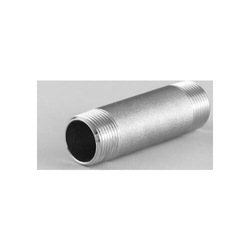 1/2" NPT Male 304 Stainless Steel 100mm Length Barrel Nipple Forged Pipe Fitting 2000 PSI Water Gas Oil