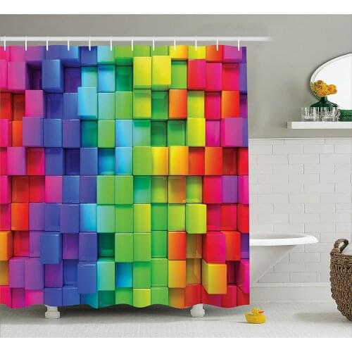 Flower Shower Curtain Shabby Chic Botany Florets in Soft Tones Feminine Flourishing Wreath Watercolor Wall Decoration Curtains