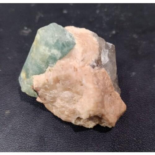 DHXYZB 20-50g natural Aquamarine and rock symbiotic ore Blue Crystal Rock raw mineral Specimen Healing Reiki home Decor