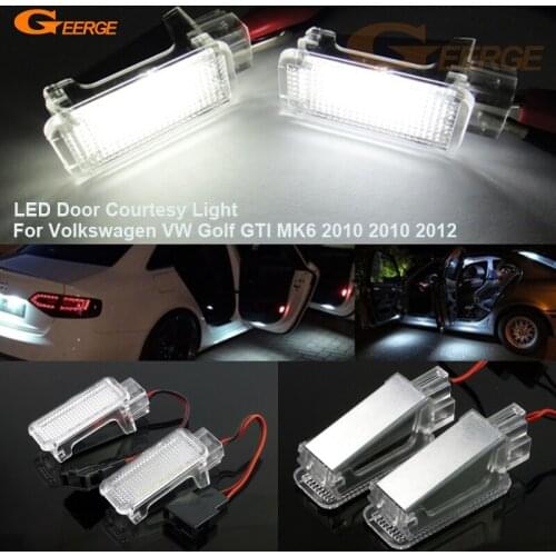 For Volkswagen VW Golf GTI MK6 2010 2010 2012 Ultra bright Smd LED Courtesy Door Light lamp No OBC error car Accessories