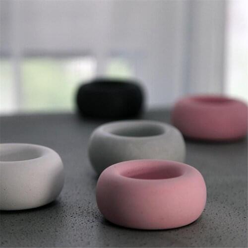 DIY Handmade Candle Mold Silicone Making Wax Flower Candlestick Pot Mould Color Random Reusable Soft Texture Handcraft Crafts