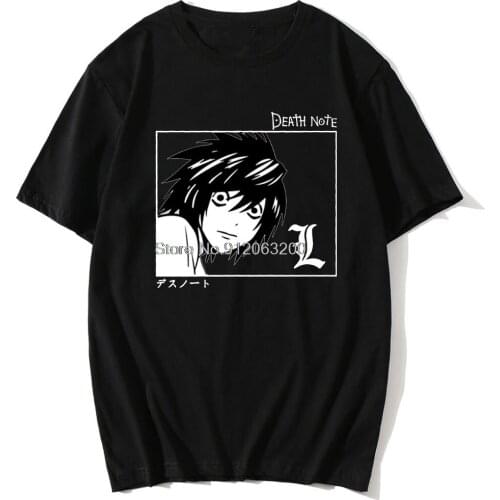 Oversized Death Note Kawaii Dropshipping Harajuku Y2k Top Undefined Kpop SHORT Sleeve Clothes Womens Classic T-Shirts
