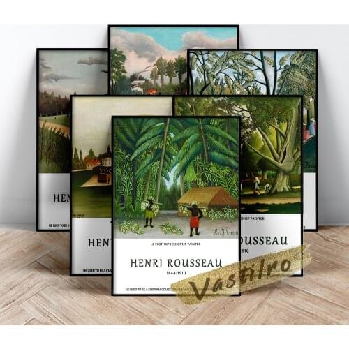 Henri Rousseau Famous Classic Poster, The Monument To Chopin In The Luxembourg Gardens Painting, Henri Quai D'Ivry Wall Picture