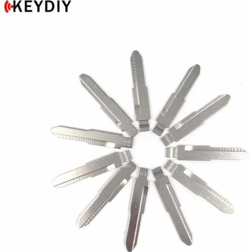 KEYDIY 10 pcs/lot Metal Blank Uncut Flip KD Remote Key Blade Replacement 61# Haima For Excelle S210 HRV