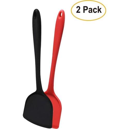 2Pcs Food Grade Silicone Baking Tools Shovel Kitchen Spatula Seamless Kitchen Utensil for Cooking, Baking, Stir-Fry