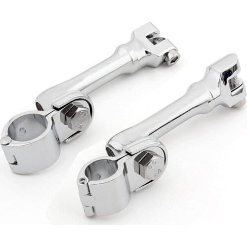 Motocycle 1" 26mm 11/4‘’ 32mm 1 1/2" 38mm Highway Longhorn Engine Guard Foot Pegs Mount Clamp Bar For Yamaha Suzuki Harley Honda