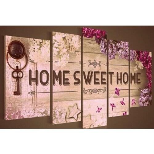 5pcs Sweet Home Photo Decor Full Square 5D Diy Diamond Painting Mosaic Drill Resin Embroidery Needlework 3D Cross Stitch Kits