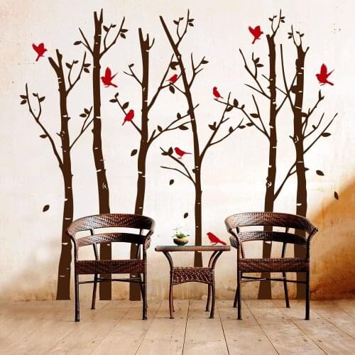 Wall sticker-trees-Forest 2-measures 195x180 cm-wall decoration, wall stickers wallpaper