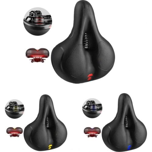 New MTB Bike Seat Pad Bicycle Saddle Rail Hollow Breathable Absorption Rainproof Soft Memory Sponge Casual Off-road Cycling Seat