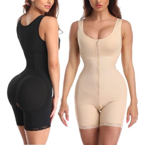 Nadaingaa Colombian Fajas Full Body Shaper Modeling Waist Trainer Butt Lifter Thigh Reducer Tummy Control Push Up Shapewear