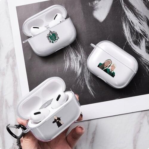 Cute Draco Malfoy Clear Case For Airpods Pro 3 Case Earphone Accessories Wireless Bluetooth Luxury Cover For Air pods Pro Funda