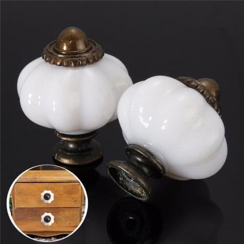 Handle Drawer Pull Cabinet Retro Crystal Acrylic Drawer Wardrobe Cupboard Pulls Single Hole Knobs 36*30mm Hardware Furniture