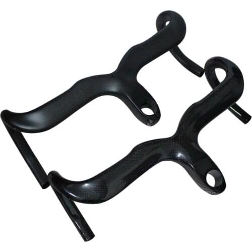Bicycle Handlebar RHB80 T800 Carbon Fiber Integrated Road Bicycle Handlebars and Stem 400/420/440mm