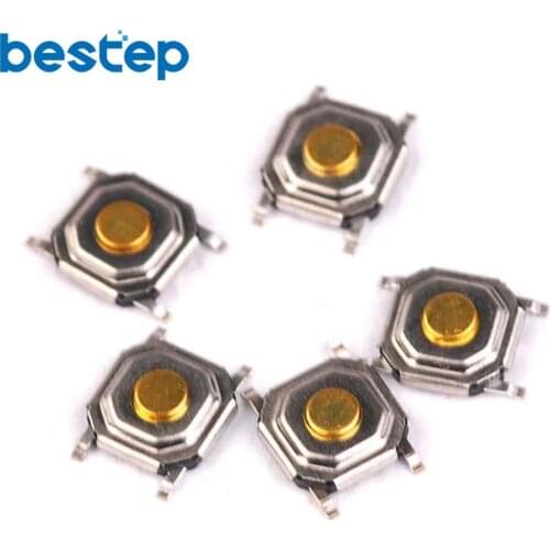 100PCS Touch switch 5.2x5.2x1.5 SMD 4 feet key switch
