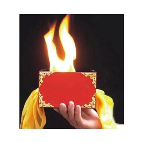 Silk Through The Fire/Fire Box - Magic Prop,Whosale,For Professional Magicians,Comedy,Ring,Magic Tricks,Gadget,Joke,Classic