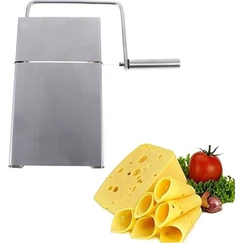 1 pc Cheese Butter Slicer Cutter Board Stainless Steel Wire Cutting Dessert Blade
