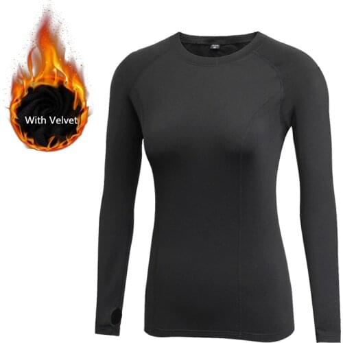 Fanceey Base Layers Shirt Thermal Underwear Women Winter Quick Dry Anti-microbial Stretch Thermo Underwear Tops Warm Long Johns