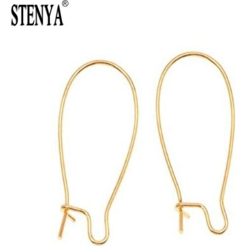 STENYA Earring Findings French Hook Clasps Brincos Jewelry Making Materials Accessories Connector Embellishment Gancho Loop