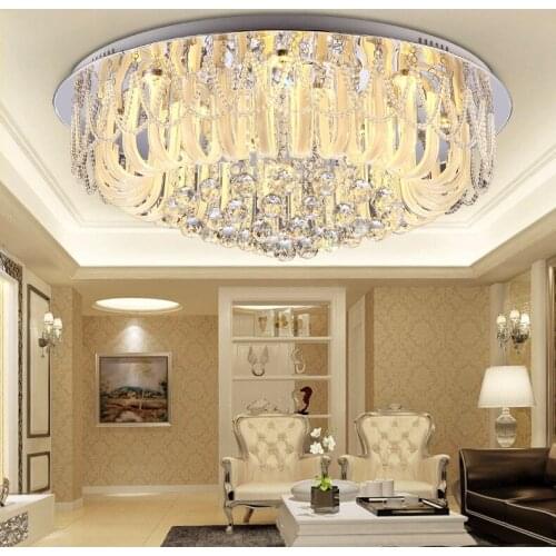 Factory pendant lamp Crystal combination round crystal ceiling lamp LED living room lamp bedroom dining room lighting SJ84