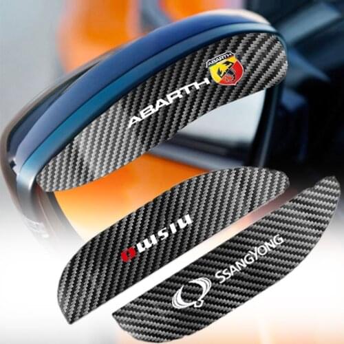 2pcs Car Rearview Mirror Sign Rainproof Sticker For Mitsubishis lancer Outlander ASX Lancer EX Pajero L200 EVO Car Accessories