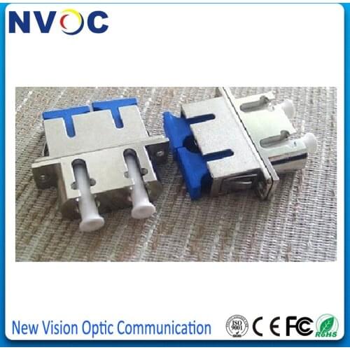 10Pcs/Lot,LC-SC SC-LC LC SC Metal Housing Duplex SM Fiber Optic Hybrid Adapters,Single mode DX Fiber Optical Coupler Connector