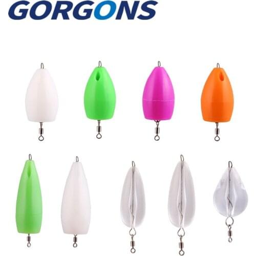 5pcs/lot Bullet Fishing Floating Space Beans Balls Lightfishing Rig Worm Lightweight Lure Help Throwing Fishing Accessories