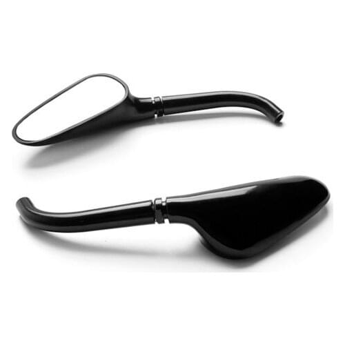 Brand new Black / Chrome Motorcycle Golf Club Mirrors Free Adapters For Victory Hammer 8-Ball